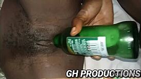 Yaa Yaa Spreads Her Pussy And Ass For Bottle Insertion At The Night Club