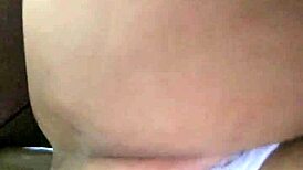 Old Cheating Housewife Gets Ass Rimmed. Creampied by Big Black Cock Friend