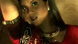 sensual indian beauty dances solo in romantic style