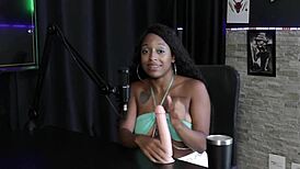 Negra Gostosa Strips Showing Breasts After Describing Sucking Dick Feelings And Women Not Cumming For Any Man - Vicky Menage Sheer Red