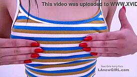 suggestive encounter of cute braced teen and step-dad