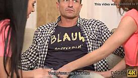 Daddy And Young Trio Behind Mom's Back In Secret Encounter