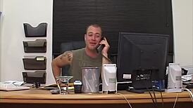 her neck hurts so she heads to the medical center but ends up with a deep anal pounding and facial cumshot