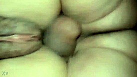 wow, fucking my wife's ass so hard i cum inside!! 😈