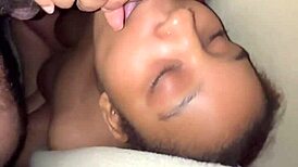 milf bbw with braces licks sweet monster black cock 😋