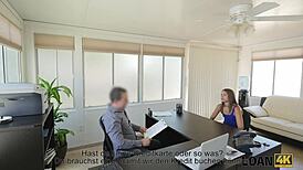 i'm using this young czech student girl as my office whore now