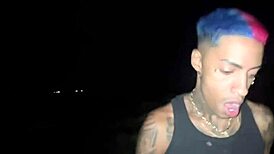 brazilian skinny latina pornstar fucked by three african cocks on rio beach