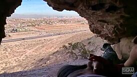 i needed that outdoor cave blowjob so bad cum dripping everywhere