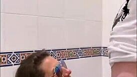 She sneaks into restaurant public toilet for hushed thrill