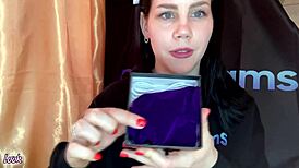 Anna demos Sohimi toy close-up solo pussy orgasm