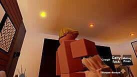 Roblox rule 34 slut sucks throbbing cock