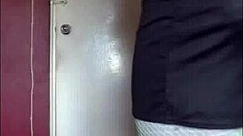 Shy Bisexual Sissy Crossdresser Swallows Cum in Heels Humiliation