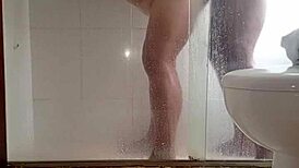 plowing my 70 year old neighbor's ass ends with creampie and mouth finish