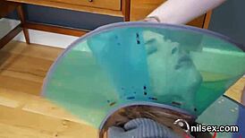 that spicy nympho ends up in the ass hole asylum getting her brutal bdsm ass licking treatment