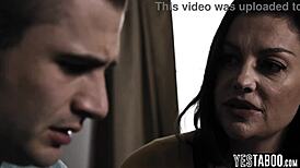 Lonely Stepmom Craves Her Stepson's Touch in Secret Bedroom Encounter.