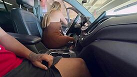 husband humiliated as parking worker fucks juicy latina publicly