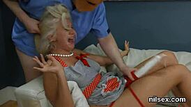 frisky girl enters ass hole asylum for brutal treatment