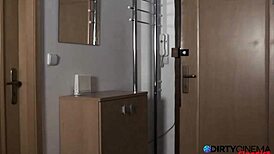 Bhabi rides white cock everywhere apartment ends cumshot facial lick