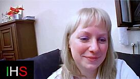 Blonde Milf Blue Eyes Ass Pounded Anal Fucked Cumshot On Shaved Belly