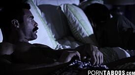 Big Booty Stepdaughters Take Old Man's Monster Cock Missionary Taboo