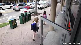 Senior officer trains rookie with pussy fingering and big cock blowjob