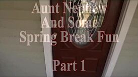 step aunt mia vallis rips clothes for nephew spring break fun