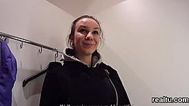 Adorable Czech Kitten Seduces in Hypermarket Then Drilled Anal POV Hardcore!