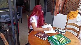 Stepmom and stepsis homemade anal double fuck at uni 🔥🍑