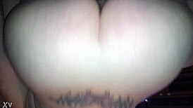 Blonde big ass beauty rides fat cock with passion