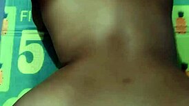 step sis strips teasing huge tits big ass during ripped clothes workout massage