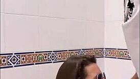 She sneaks into restaurant public toilet for hushed thrill