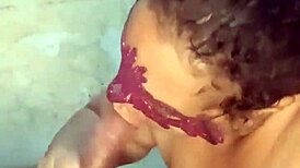 Watch me give a greek kiss and cum on that huge dick!