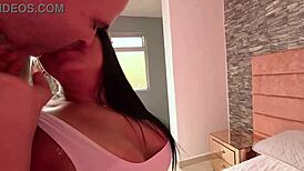 rosxana's huge latina ass in jeans drives me wild licking her asshole to orgasm