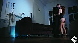 What if a hairy redhead like Ella Hughes begged for your massive cock bareback?