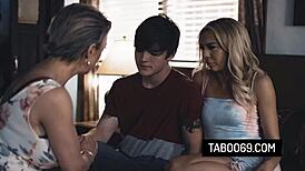 Blonde Milf Stepmom Dee Williams Fucks Stepdaughter Tiffany and Stepson