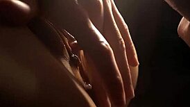 My Wife's Tight Shaved Pussy Filled With Hot Creampie Cum