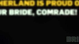 imagine your flexible russian bride fucked hard in group while hubby watches wedding cuckold