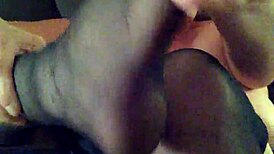 i love tina's stockings feet play so much