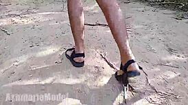 hey who's up for topless thong jog with hairy latina babe? 🔥🏃‍♀️