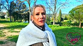 Victoria's Mature French Cougar Body Burns Hot in Lingerie