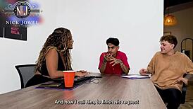 Boss Latina Milf Carla Morelli Rides Massive White Cock to Orgasm