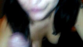 amateur beauty hints at nasty interracial blowjob pleasures in steamy encounter