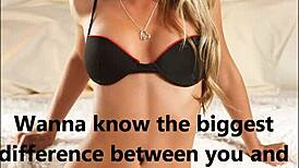 pathetic old cuckold stares at tiny humiliating small cock