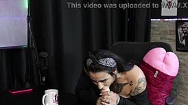 Lexi Mallet Shows Off Boquete Then Strips Naked Revealing Tits And Pussy In Sheer Red