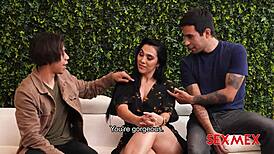 Yorgelis Carrillo and Sarah Black Party Fuck with Stepmom Latina Ass