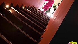 brunette workout turns lesbian hottie on for pussy fingering and toy pounding