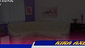 kira axe rips stockings for juicy shaved pussy vibrator closeup orgasm