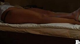 bondage femdom lesbian slave rubs pussy masturbates tits ass to explosive orgasm