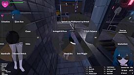 manaka's downtown flashing mission turns into wild futanari hentai exposure game