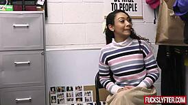 reverend's stepdaughter curious sex. shy blonde deepthroats office!!